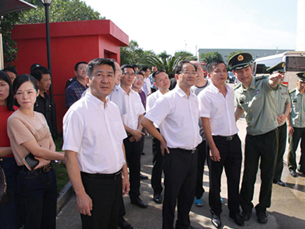 市委書記王昌榮來(lái)日康生產(chǎn)基地觀摩消防演練